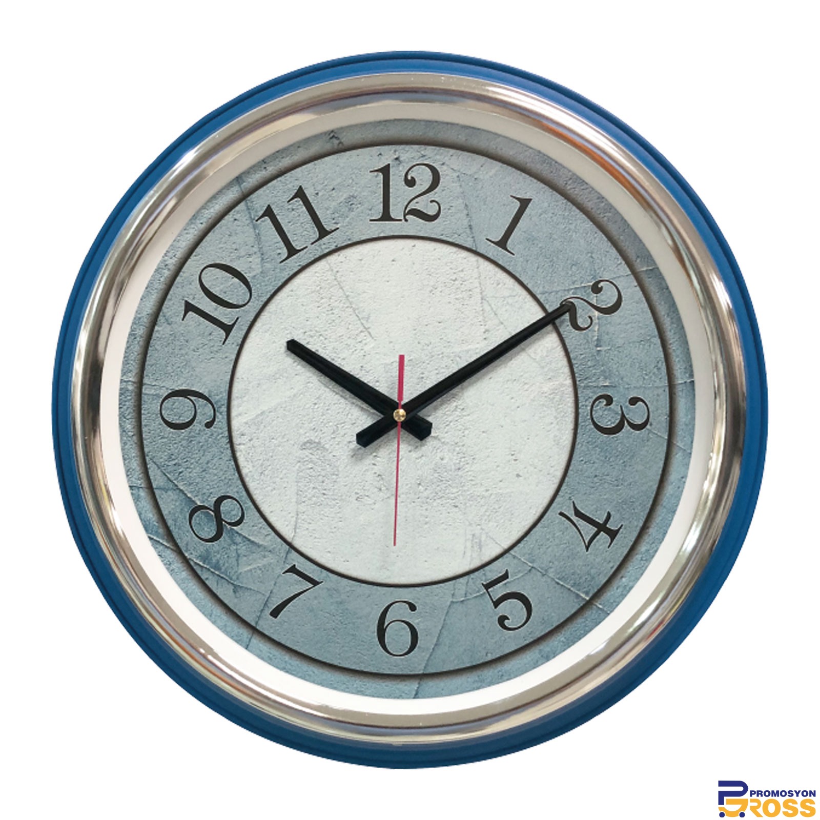 5002 KİBELE201 FÜME METAL KASA DUVAR SAATİ (505 MM)