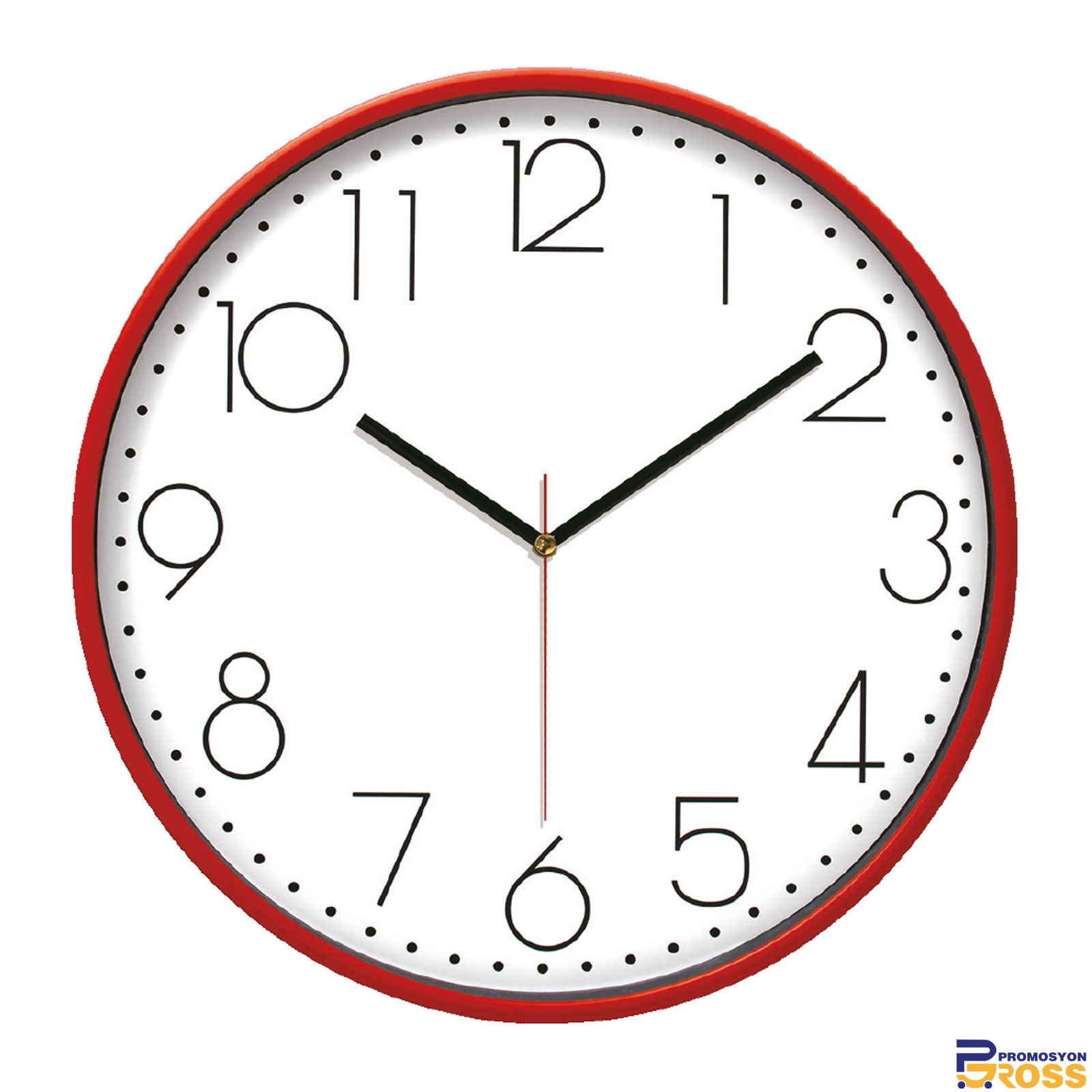 5044 PAN164 YEŞİL PLASTİK ÇERÇEVE DUVAR SAATİ (380 MM)